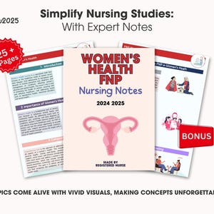Womens Health FNP Study Guide,  FNP Study Guide, Family Nurse Practitioner Guide, Gynecological Study Guide, Woman Reproductive System Guide