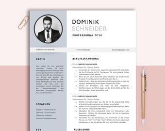 Lebenslauf Vorläge Deutsch, Bewerbungsvorlage Deutsch, Lebenslauf Vorlage Deutsch Word, Google Doc & Pages, bewerbung vorlage lebenslauf