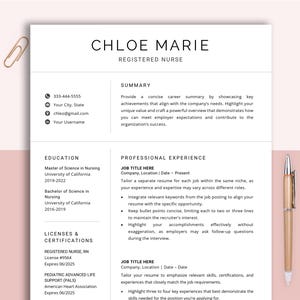 Resume Template MS Word, Mac Pages, Editable Professional Resume Template Design, Excutive Resume CV Template, Minimalist Resume