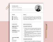 Bewerbungsvorlage Deutsch, Lebenslauf Vorlage Word, Apple Pages, Cv Vorlage Anschreiben, Anlagen, Deckblatt, Motivationsschreiben