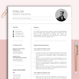 Bewerbungsvorlage Deutsch, Lebenslauf Vorlage Word, Apple Pages, Cv Vorlage Anschreiben, Anlagen, Deckblatt, Motivationsschreiben