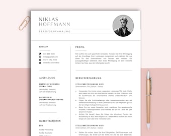Bewerbungsvorlage Deutsch, Lebenslauf Vorlage Word, Apple Pages, Cv Vorlage Anschreiben, Anlagen, Deckblatt, Motivationsschreiben