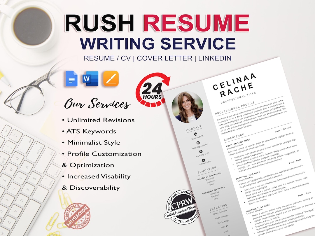 Resume Writer, Rush Resume Writing Service (24h), CV Writer, Resume ...