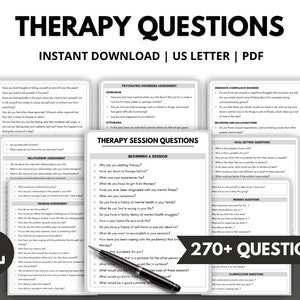 Therapy Session Questions, Counseling Questions, Open Ended Questions, Therapy Intervention Questions, Clinical Assessment, Therapy Notes