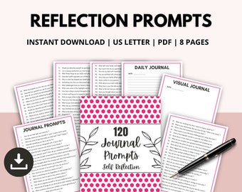 120 invites pour un journal d'auto-réflexion, journal quotidien de réflexions, journal d'entretiens personnels, journal de découverte de soi, journal de gratitude, journal de pensées