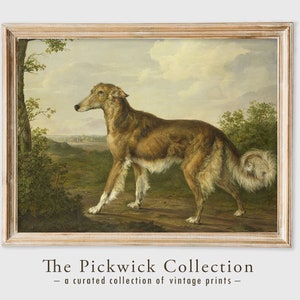 Antique Oil Painting | Victorian Printable Wall Art | A Vintage Portrait of a Dog | Oil on Canvas Portrait | Victorian Portrait Artwork