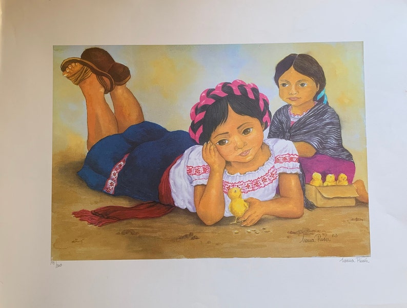 Girls Mexican Art Etsy