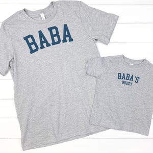 Baba and Buddy Shirts Baba Shirt Matching Outfits Matching Baba and Daughter Tshirts Fathers Day Gifts Dad and Son Shirts Baba Gifts