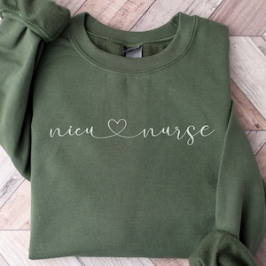 NICU Nurse Sweatshirt NICU Nurse Sweater Gift for NICU Nurse Crewneck Neonatal Intensive Care Unit Team Crew Squad Shirt Tshirt Rn Gifts