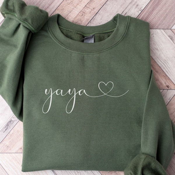 Yaya Sweatshirt Yaya Crewneck New Yaya Gifts Yaya Shirt Yaya Sweater Grandmother Gifts Mothers Day Gift Yaya Tshirt Promoted to Yaya