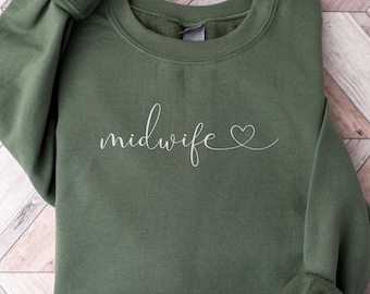 Midwife Sweatshirt Certified Nurse Midwife Midwife Crewneck Midwife Tshirt Midwife Rn Gifts Midwifery Shirt T Shirt Midwife Student Gift