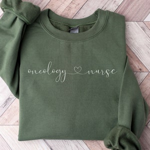 Oncology Nurse Sweatshirt Hem Onc Nurse Crewneck Hematology Oncology Sweater Cancer Nurse Oncology Nurse Gift Future Nurse RN Gifts