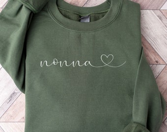 Nonna Sweatshirt Nonna Crewneck New Nonna Gifts Nonna Shirt Nonna Sweater Grandmother Gifts Mothers Day Gift Nonna Tshirt Promoted to Nonna