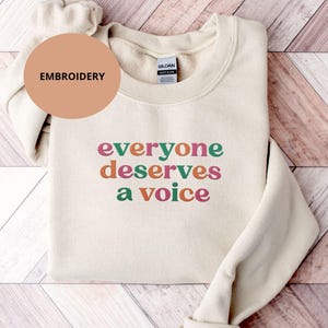 SLP Embroidered Sweatshirt Speech Language Pathologist Sweater SLP Gifts Embroidery Speech Therapist Gift Speech Therapy Graduation Gifts