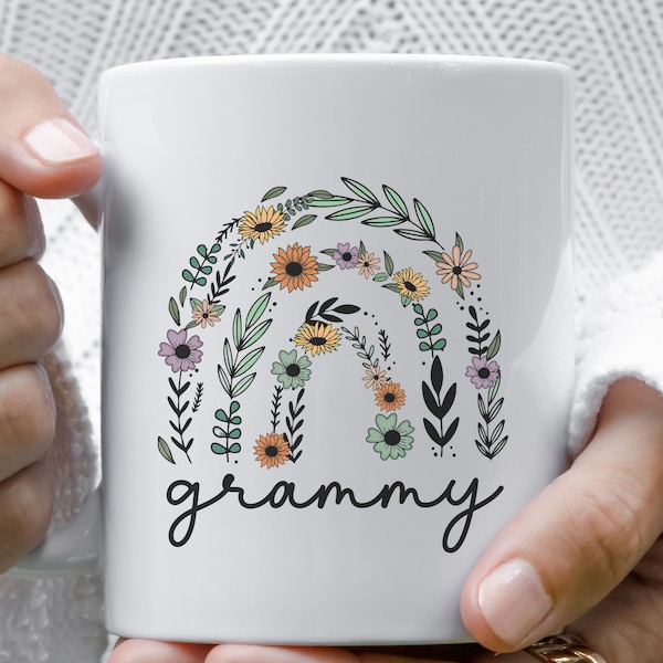 Grammy Mug Wildflowers Grammy Mug Grandmother Gifts Mothers Day Gift Promoted to Grandma Baby Announcement New Grammy Gift Pregnancy Reveal