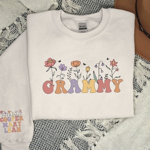 Grammy Sweatshirt Grammy Crewneck New Grammy Gifts Personalized Grammy Grammy Sweater Grandmother Gifts Mothers Day Gift Promoted to Grammy