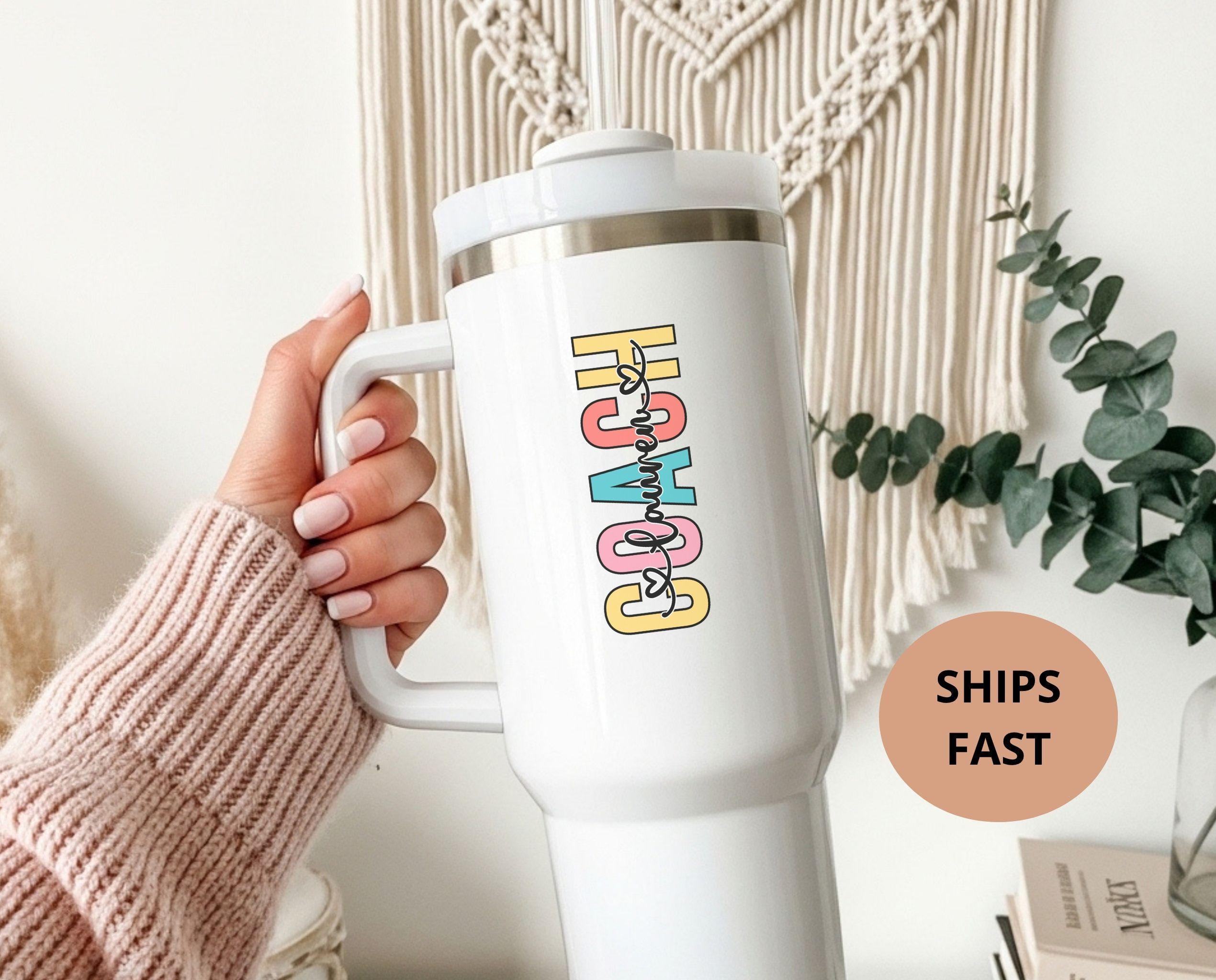 Personalized Coach 40oz Tumbler Coach Travel Mug with Handle Gift Thank You Gift Custom Appreciation Cup Teacher Gifts for Sports Coach