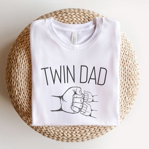 Camiseta de papá gemelo Regalo para el futuro papá Regalo para papá gemelo Regalo para papá gemelo Esperando gemelos Papá gemelo Camiseta de papá gemelo Papá de gemelos Regalos del día del padre White
