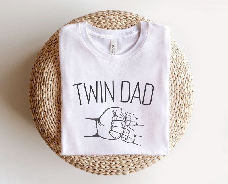 Camiseta de papá gemelo Regalo para el futuro papá Regalo para papá gemelo Regalo para papá gemelo Esperando gemelos Papá gemelo Camiseta de papá gemelo Papá de gemelos Regalos del día del padre White