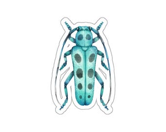Blue Beetle Die-Cut Sticker
