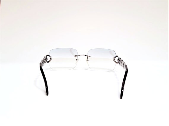 Vintage Escada by Tura 1990's Silver Circles Eyeg… - image 6