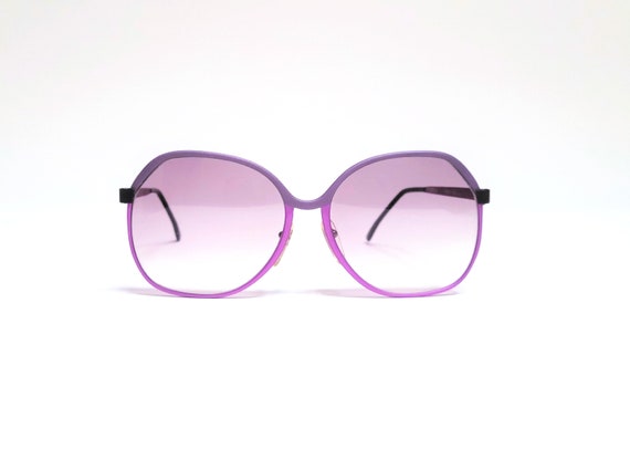 Vintage Tura 1980's Oversized Two-Tone Lavender S… - image 1