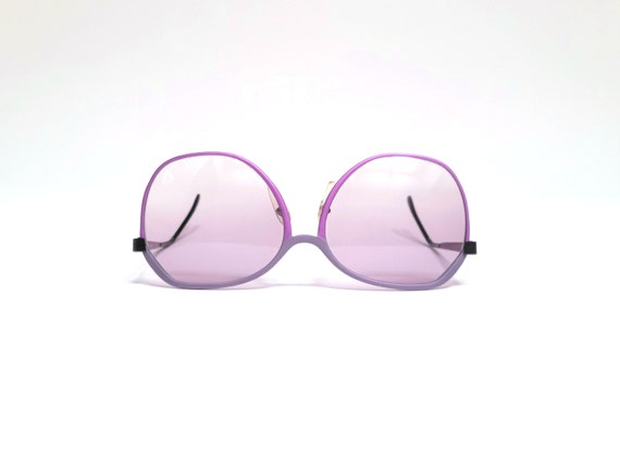 Vintage Tura 1980's Oversized Two-Tone Lavender S… - image 7