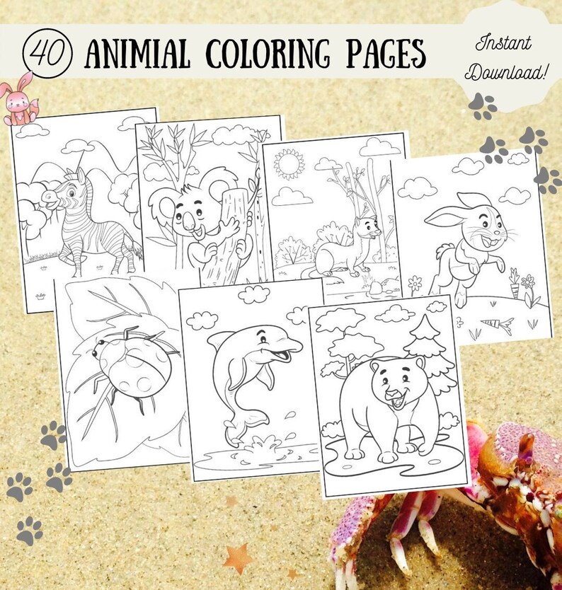 10 Fun Animal Coloring Pages for Boys to Download