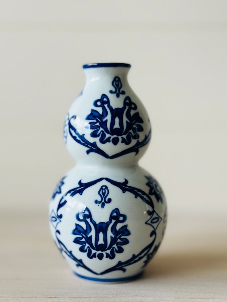 Bombay Blue and White Bud Vase image 2