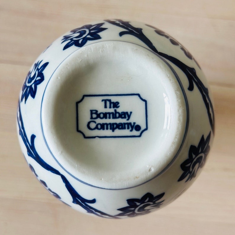 Bombay Blue and White Bud Vase image 5