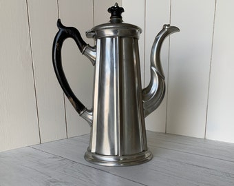 Antique Britannia Metal Goods Rustic Patina Gerhardi & Co Teapot