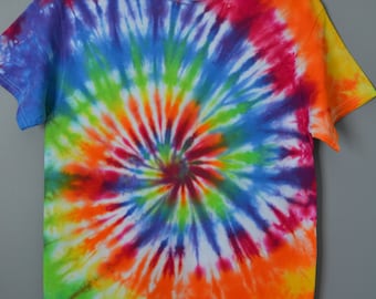 Neon Rainbow Swirl Tie Dye T-shirt // Unisex Kids T-shirt // Unisex ...