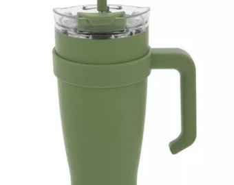 40oz contact today for bulk orders stainless steel tumbler hot cold lid straw handle road trip travel or work leak proof mug cup blank b2b