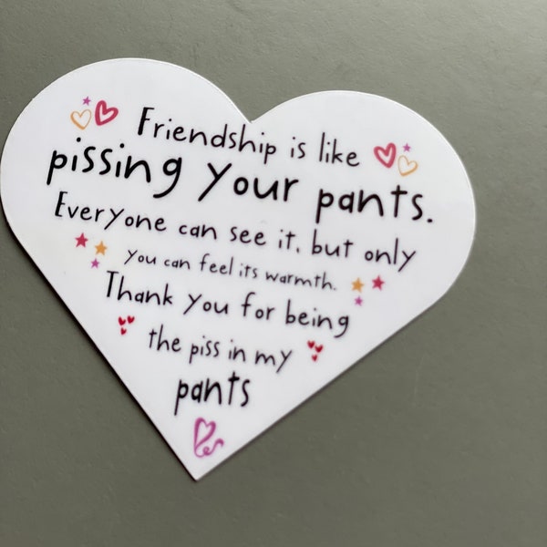 friendship sticker, for women, funny Christmas gift, for bff, best friend, birthday gift, for her, work bestie gift, stocking stuffer