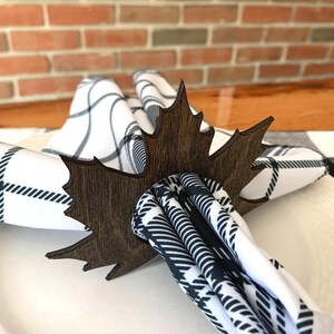 Fall Leaf Napkin Ring Holders (set of 4)