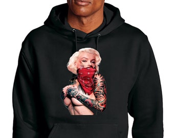 Adult Hoodie / Gangster Marilyn Monroe - Etsy