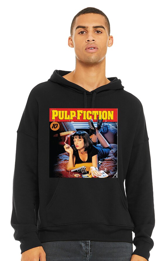 Pulp Fiction Black Hoodie Etsy