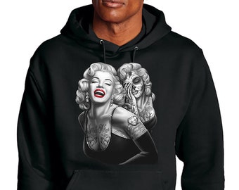 Adult Hoodie / Gangster Marilyn Monroe - Etsy