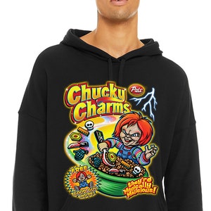 Chuckie Charms BLACK Parody Funny Cereal Hoodie