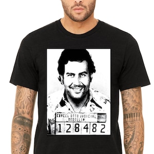 Pablo Escobar mug shot kartel tee