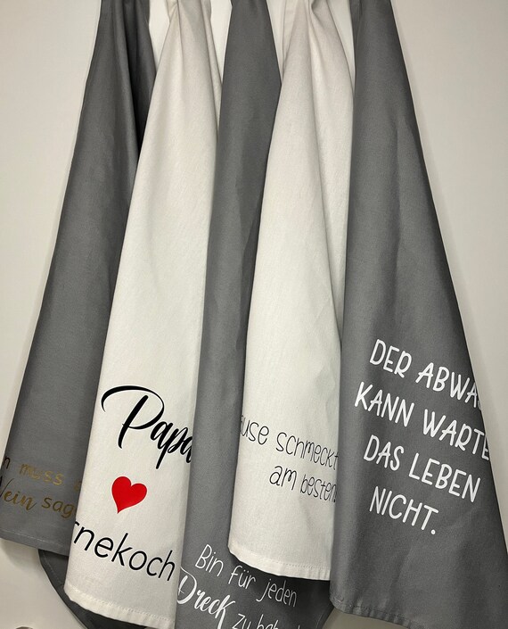 GESCHIRRTUCH / Sprüche / Küchen Accessoire / Küchenhandtuch / Etsy.de