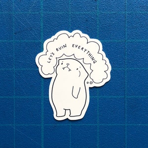 Curiosities and Tragedies Matte Vinyl Sticker