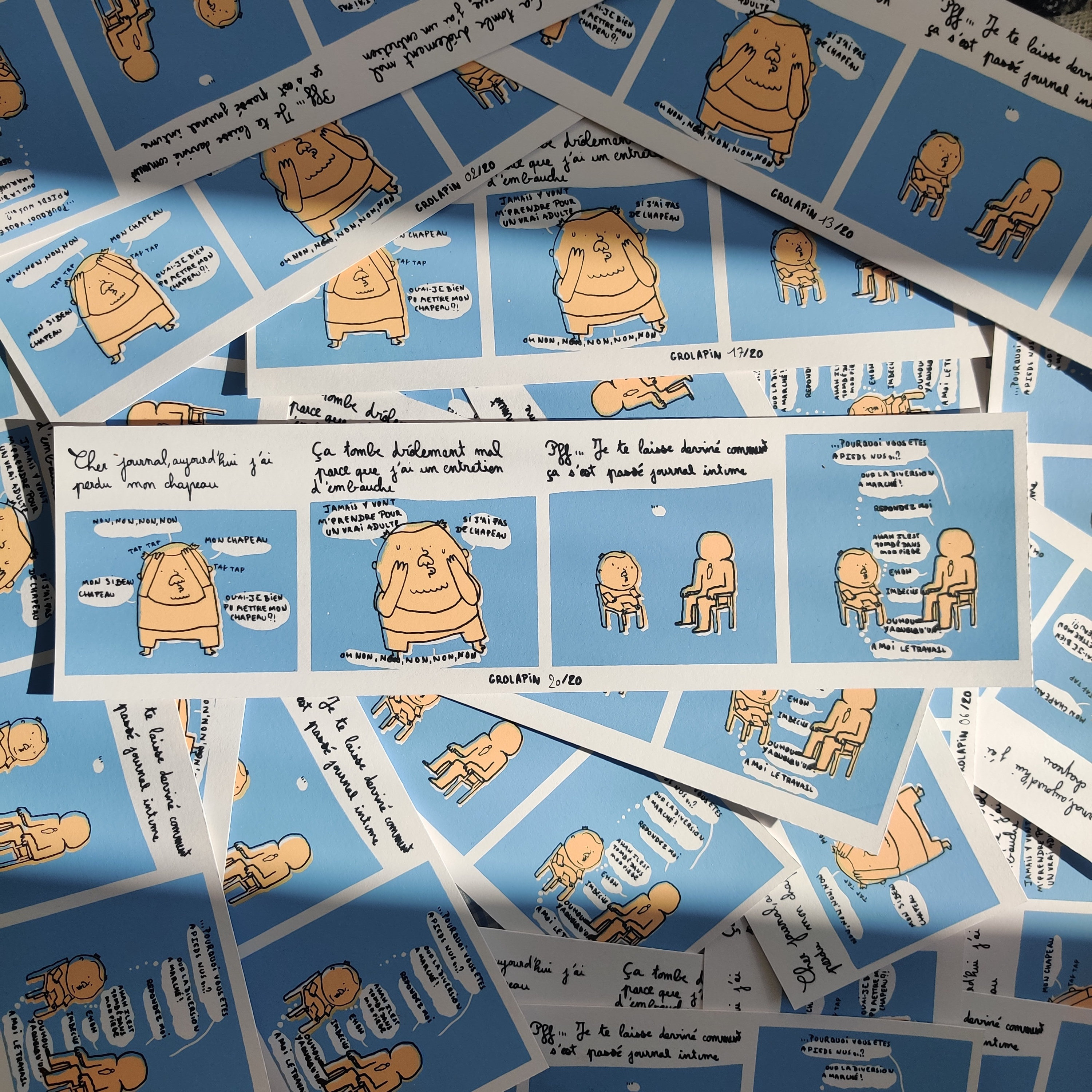 Affiche Sérigraphié de Bande-Dessinée, Humoristique Pour Une Décoration Colorée, Tirage Limité et Si