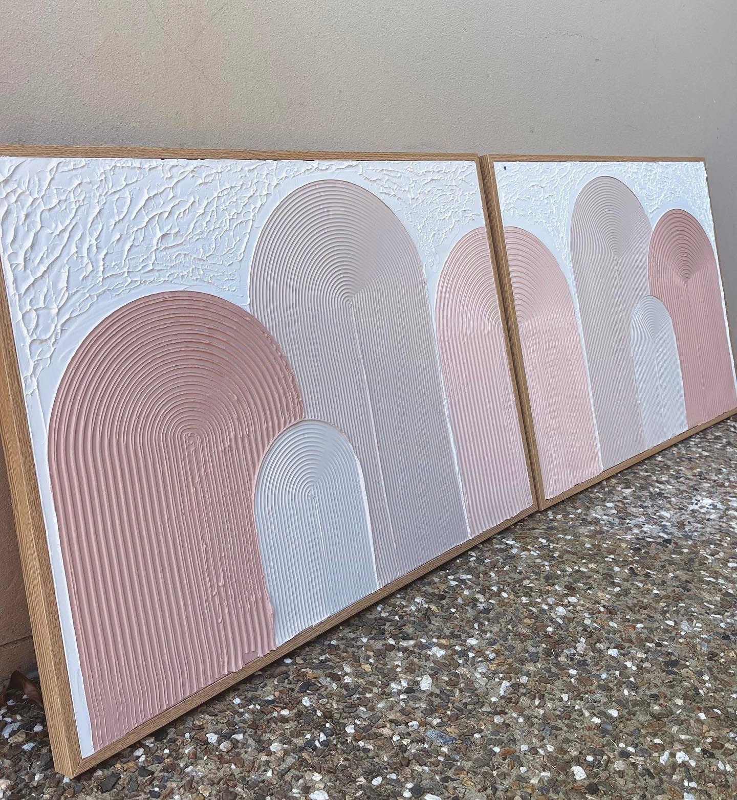 Twin Arch Painting Textured Art Wall Art Textured Etsy Australia