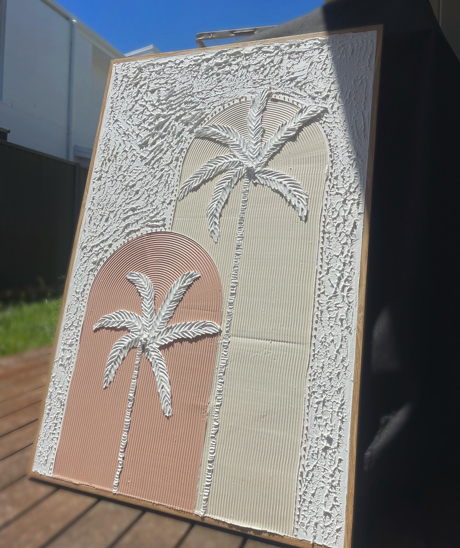 Textured Artwork Textured Painting Wall Art Arch Art Etsy