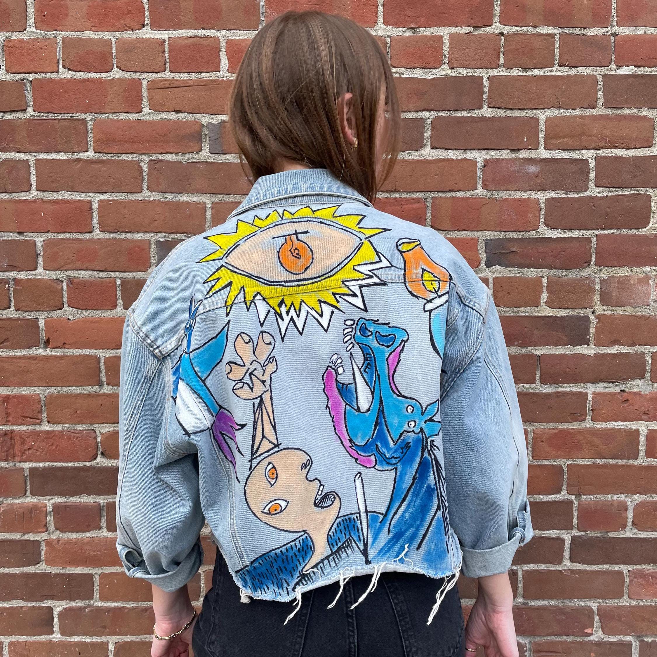 Guernika Chemical Wash Paint Denim Jacket