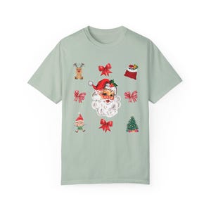 Weihnachten Coquette Bow Comfort Colors®, Frau Weihnachtshemd, Weihnachten Mädchen Sweatshirt, niedlicher Winter Rundhalsausschnitt, Retro Urlaub, frohe Weihnachten