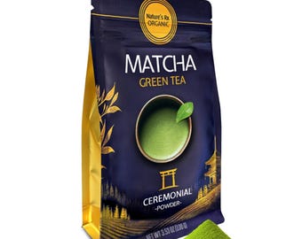 Ceremonial Matcha Green Tea Powder – USDA Organic, Rich Umami Flavor