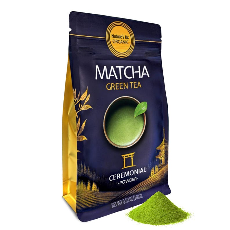 Ceremonial Matcha Green Tea Powder – USDA Organic, Rich Umami Flavor image 1