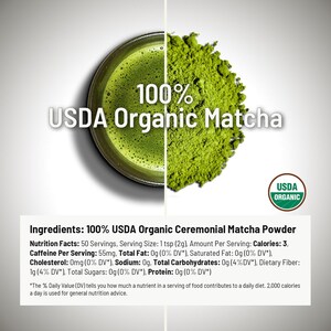 Ceremonial Matcha Green Tea Powder – USDA Organic, Rich Umami Flavor image 5